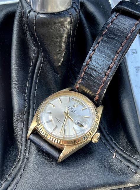 rolex on leather site reddit.com r watches|[rolex] old day date on leather : r/Watches .